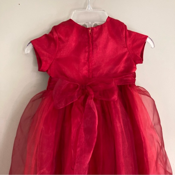 NWOT Special Occasion Red Dress sz 4 - Picture 3 of 8